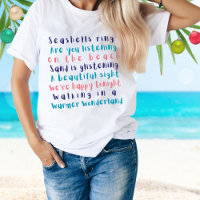 Warmer Wonderland Typography Beach Christmas