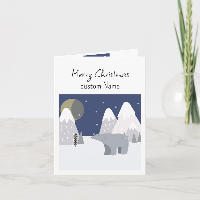 Warmest Christmas Full of All You Love Polar Bear Card (Front)