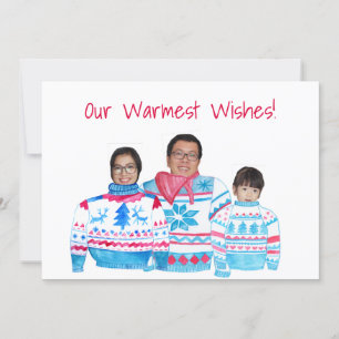 Warmest Wishes customizable photo card