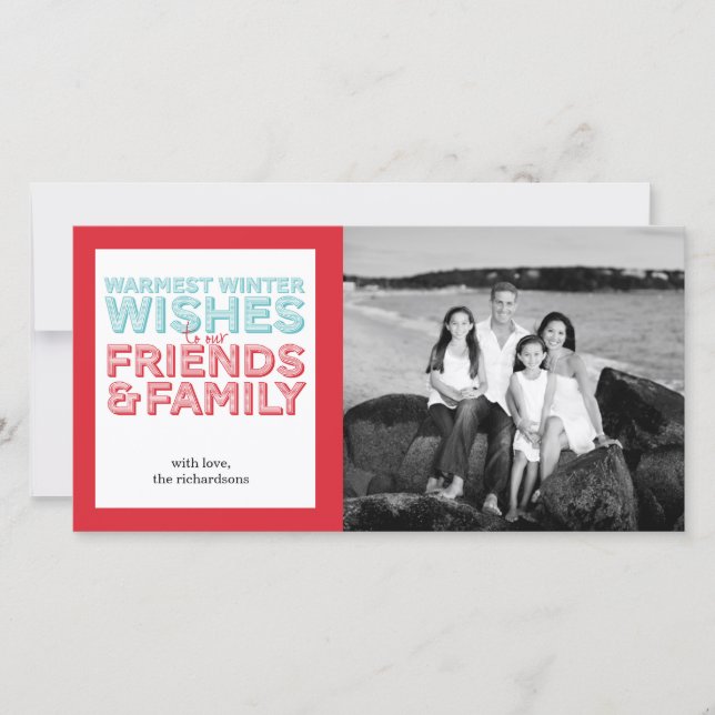 Warmest Wishes Holiday Card (Front)