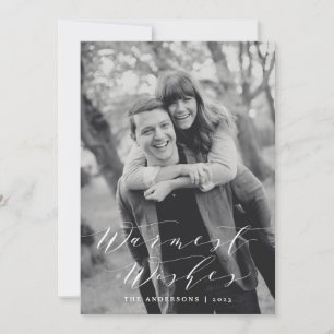 Warmest Wishes   Holiday Photo Card