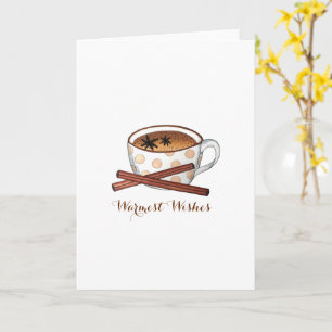 Warmest Wishes Masala Chai Indian Spiced Tea Cup Card