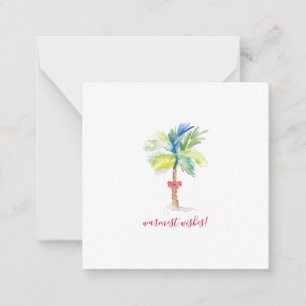 Warmest Wishes Mini Christmas Palm Tree Card