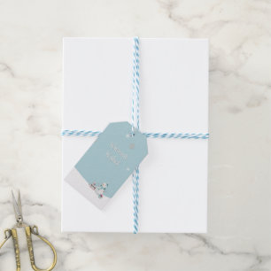 Warmest Wishes Snowman Sled Gifts Personalized Gift Tags