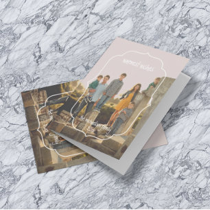 Warmest Wishes Southern Geometric Frame Christmas Holiday Card
