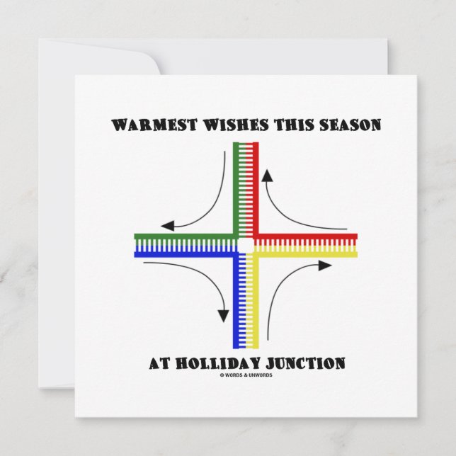 Warmest Wishes This Season At Holliday Junction Holiday Card (Front)