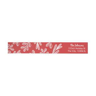 Warmest Wishes Wrap Around Label