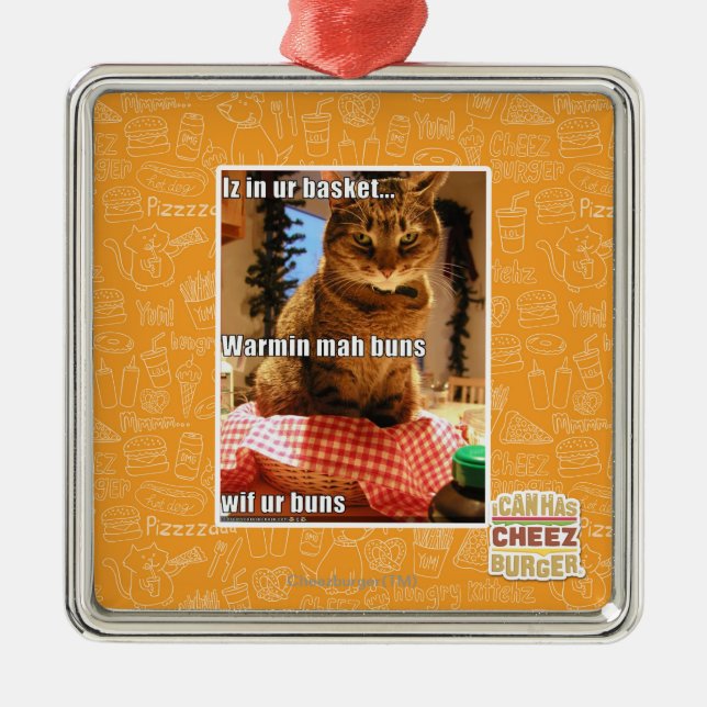 Warmin mah buns metal ornament (Front)