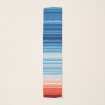 Warming Stripes Chiffon Scarf<br><div class="desc">Earth Stripes's Warming Stripes Chiffon Scarf allows you to proudly wear the stripes of any location on your planet on your neck. Use these stripes to help start climate conversations.</div>