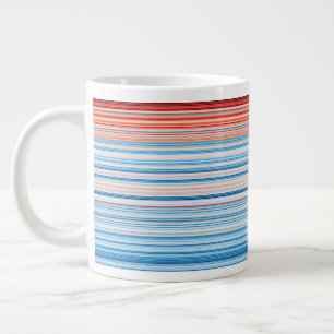 Warming Stripes Germany 1881-2020 Large Coffee Mug