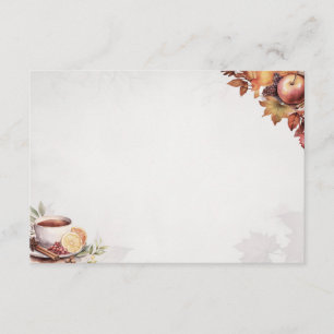 Warming Wassail Basic Blank Recipe Card