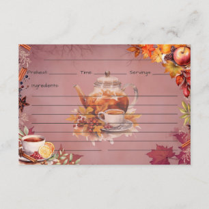Warming Wassail Recipe Card