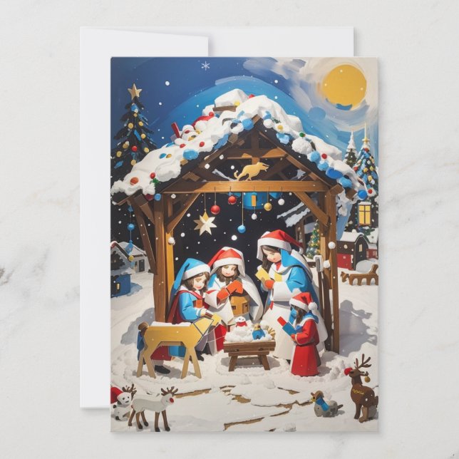 Warmth of Friendship: Christmas Greeting Card  (Front)