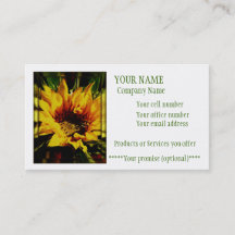 Warmth of the sun business card