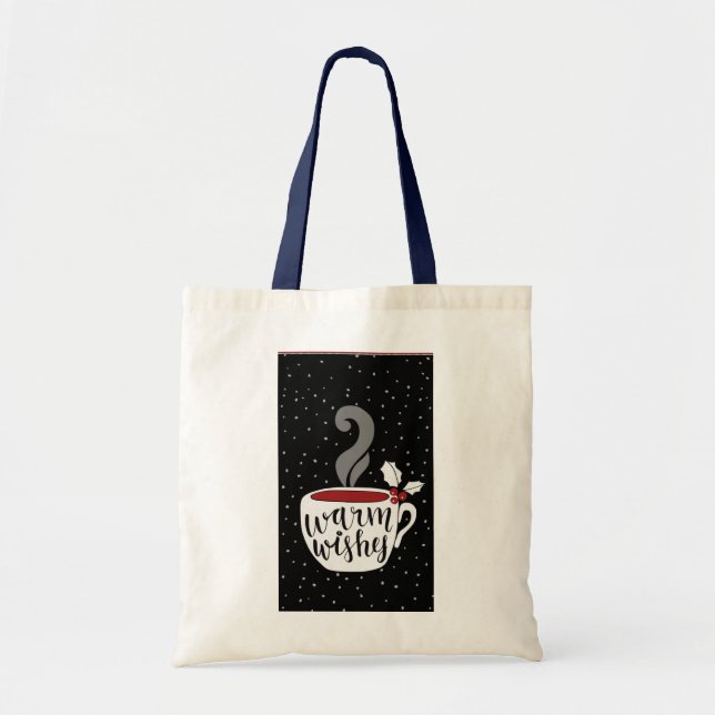 WARN CHRISTMAS COFFEE WISHES TOTE BAG (Front)