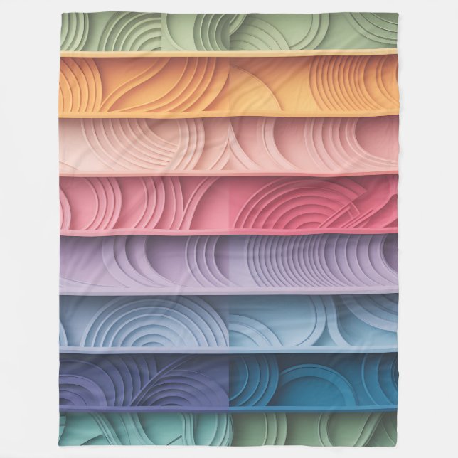 Warna Gradient Layers Fleece Blanket (Front)