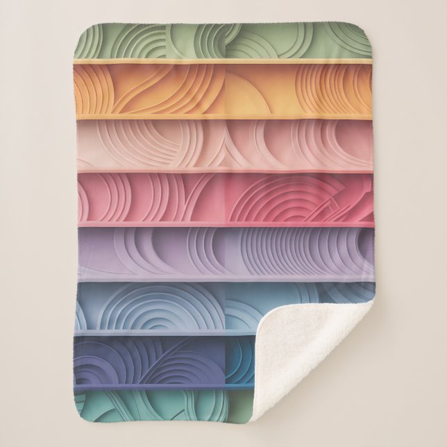 Warna Gradient Layers Sherpa Blanket (Front)