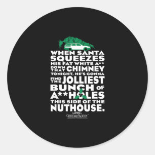 Warner Bros. National Lampoon's Christmas Vacation Classic Round Sticker