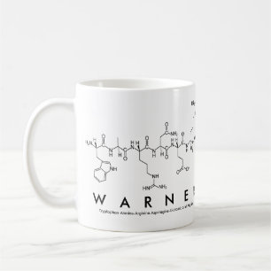 Warner peptide name mug