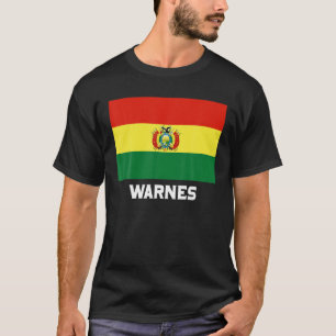 Warnes Republica Bolivia Flag Emblem Escudo Bander T-Shirt