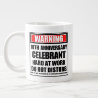 Warning 10th Anniversary Celebrant Hard At Work