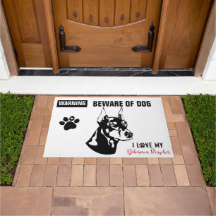 Warning -24" x 36" Door Mat
