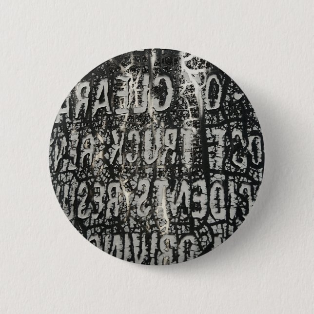 Warning 2 Inch Round Button (Front)