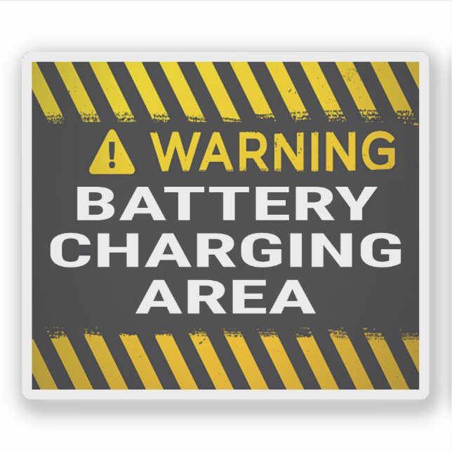 Warning Battery Charging Area (Front)