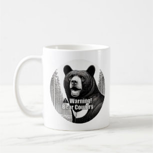 Warning Bear Country Coffee Mug