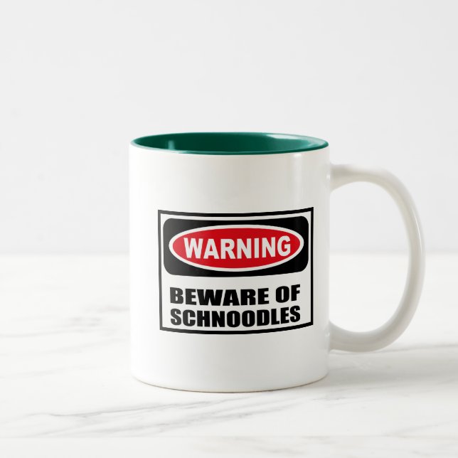 Warning BEWARE OF SCHNOODLES Mug (Right)