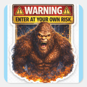 Warning big food enter at your own risk sticker sh