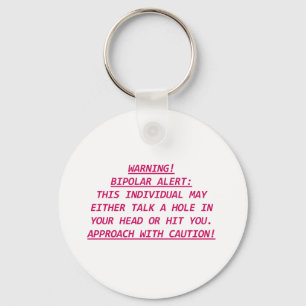 WARNING-BIPOLAR ALERT3 KEYCHAIN