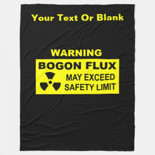 Warning: Bogon Flux Fleece Blanket