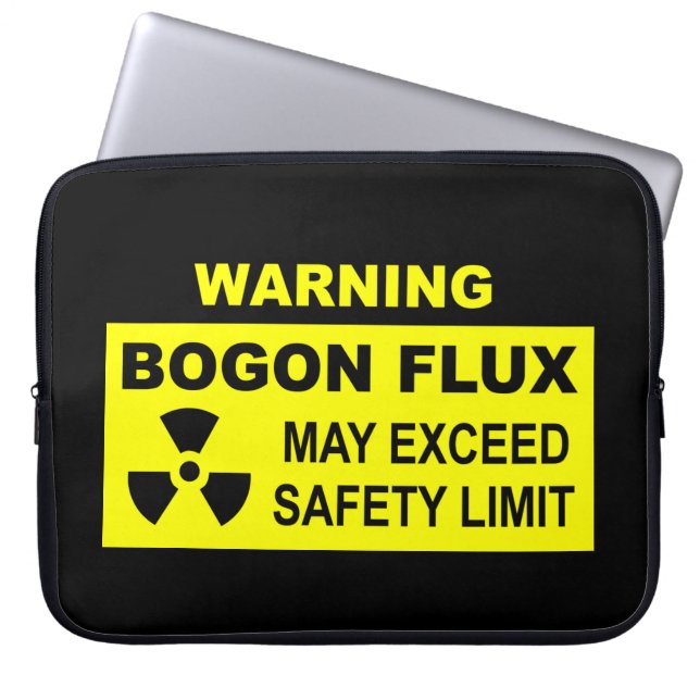 Warning: Bogon Flux Laptop Sleeve (Front)
