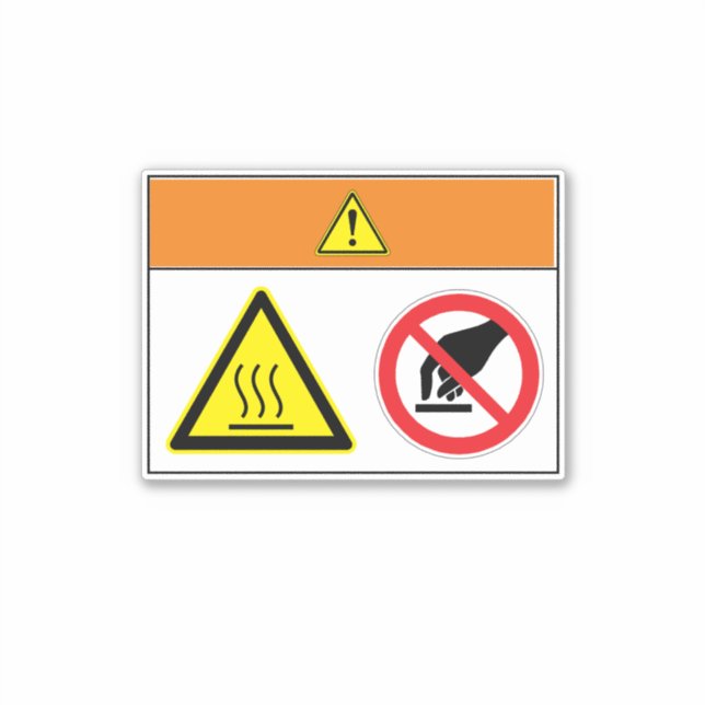 Warning/Burn Hazard Label BQ45 (Front)