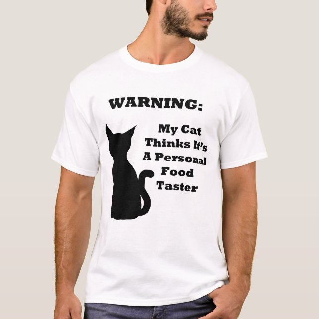 Warning Cat T-Shirt (Front)