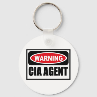 Warning CIA AGENT Key Chain