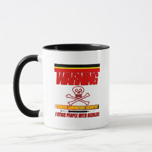 WARNING CLINICAL LAB SCIENTIST STICK  WITH NEEDLES MUG