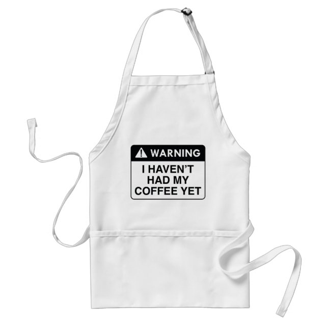 Warning Coffee Standard Apron (Front)