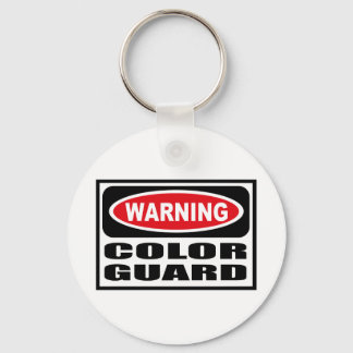 Warning COLOR GUARD Key Chain