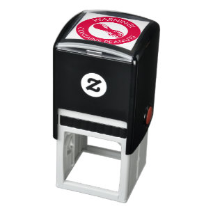 Warning Contains Peanuts Allergen Peanut Symbol Self-inking Stamp