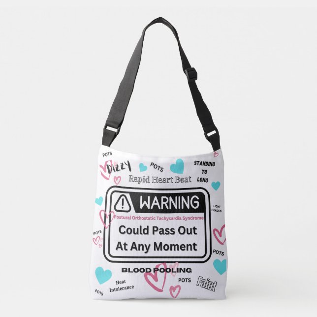 Warning! Could Pass Out  Crossbody Bag (Front)