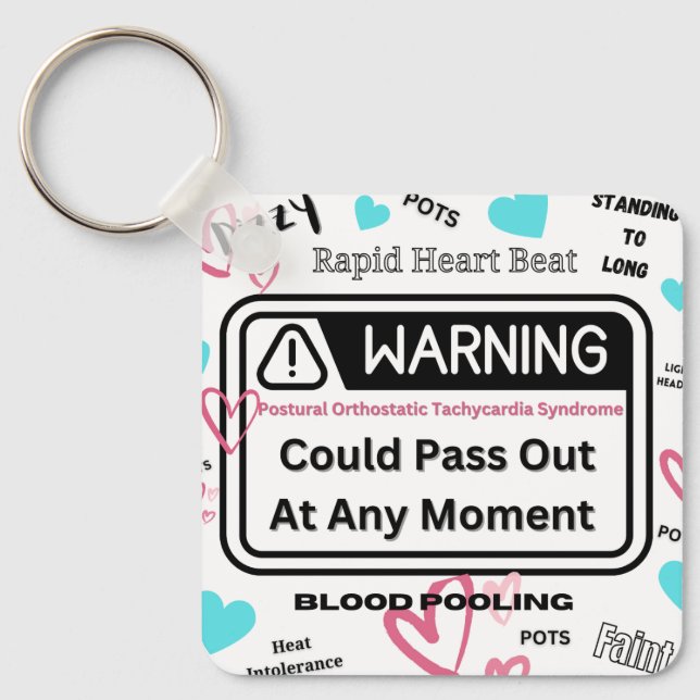 Warning! Could Pass Out  Keychain (Front)