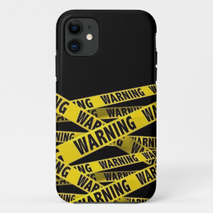 Warning crime scene tape iPhone 11 case