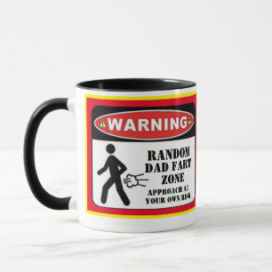 Warning Dad Fart Zone Father's Day gift for dad Mug