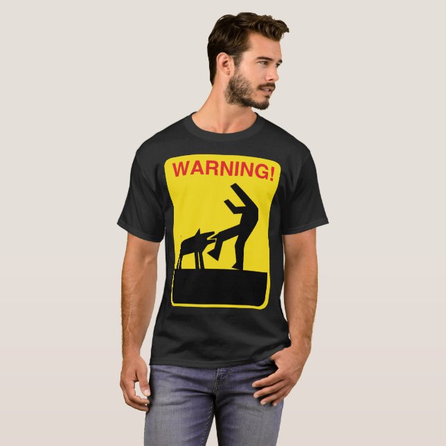 warning dog T-Shirt (Front Full)