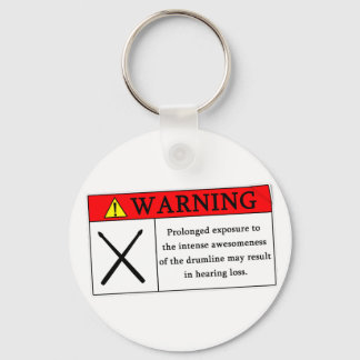 Warning Drumline Keychain