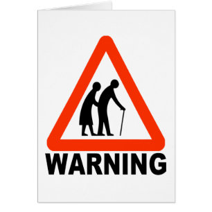 Warning - Elderly Crossing
