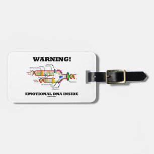 Warning! Emotional DNA Inside (DNA Replication) Luggage Tag