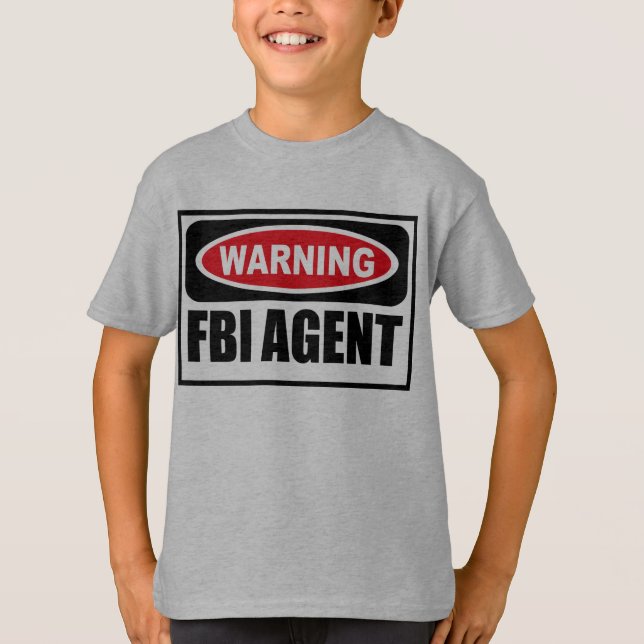 Warning FBI AGENT Kid's T-Shirt (Front)